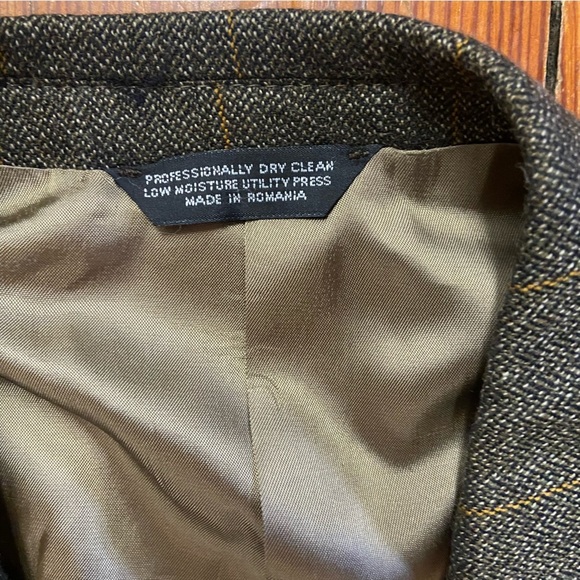 EVAN PICONE MEN’S BLAZER Wool Tweed Sports Coat Leather Elbow Patches Size 44R - Picture 13 of 13